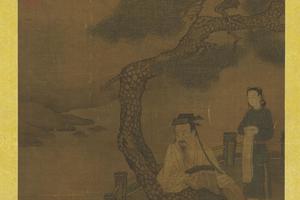 王羲之玩鹅图