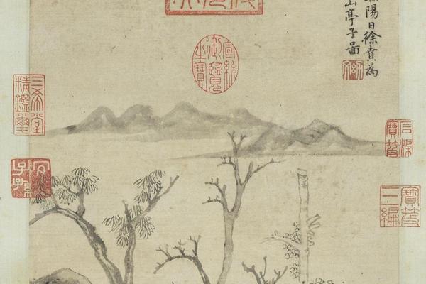 明溪山亭子图