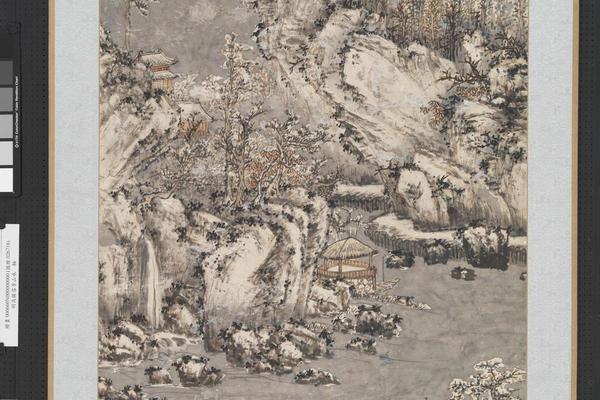 雪景山水图