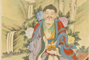 十六应真像（十）第十喇呼拉尊者图