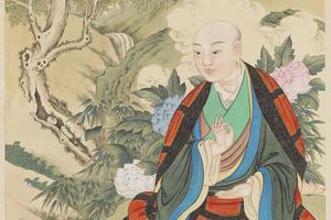 十六应真像（六）第六拔哈达喇尊者图