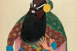 京剧一百人物像-歐陽春