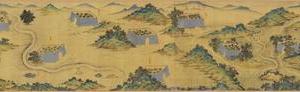 丝路山水地图.蒙古山水地图.明内府绘