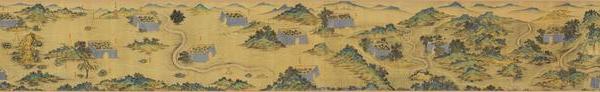丝路山水地图.蒙古山水地图.明内府绘