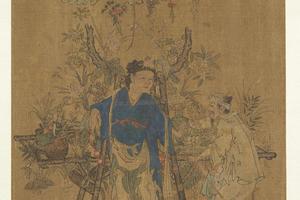 卖花图册页