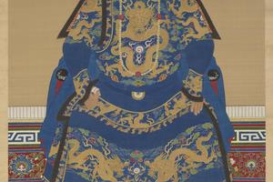 历代帝王贵妃大臣朝服像(大臣鳌拜)