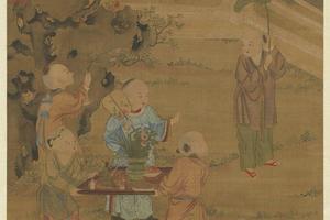 夏景戏婴图
