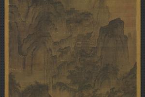 溪山楼观图