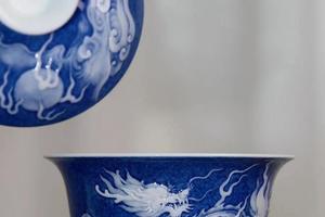洒蓝堆白 麒麟献瑞