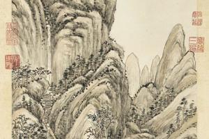 秋山红叶图