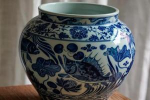 青花鱼藻纹大罐