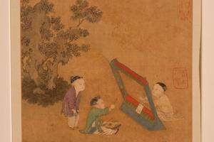 临宋人画十五开册(选六开)，约1520年，傀儡牵机