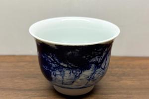 沧浪松石撇口杯