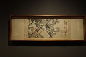 月季绣球图横幅