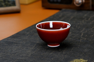郎红鸡心杯