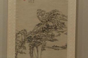 万山飞雪图轴