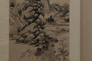 仿待诏竹茄图轴