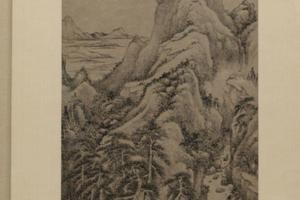 山藏古寺图轴