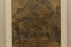 听泉图轴