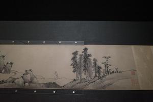 秋山策杖图
