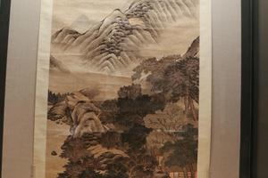临流观山图轴
