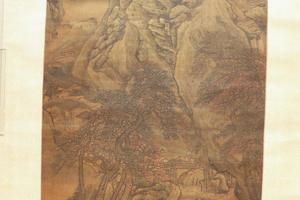溪山行旅图轴