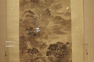 峰崖喧涛图轴