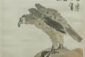 老鹰图轴
