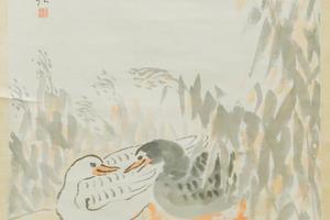 芦雁图轴