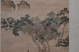 绿荫请缨图轴
