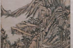 仿大痴山水图轴