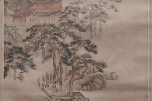 虎丘塔影图轴