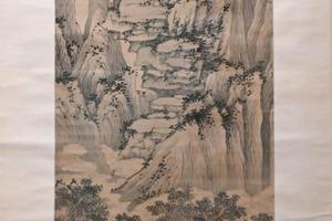 陵母祝寿图轴