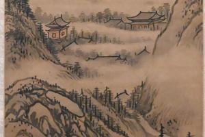煙寺晚鐘图軸