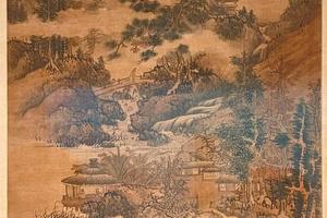 仿北苑茅亭話图轴