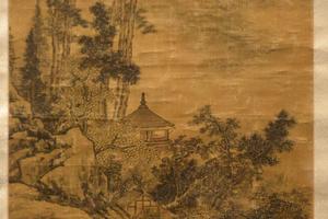清溪渔艇图轴