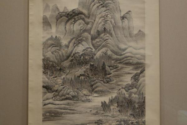 仿王翠山水图轴