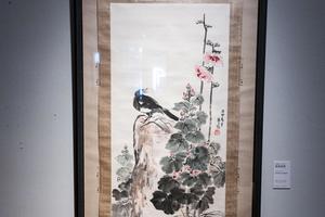 蜀葵喜鹊