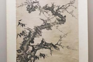梅花野凫图轴