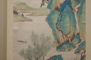 花溪渔唱图轴
