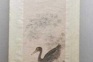 仿白石翁菱鸭轴