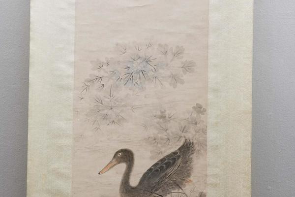 仿白石翁菱鸭轴