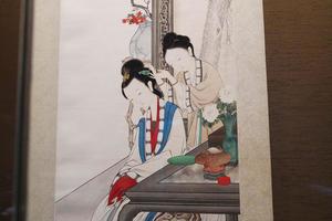 梳妆仕女图 轴
