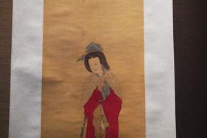仕女图 轴