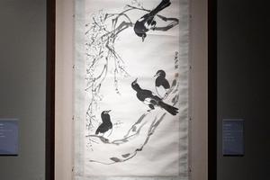 白梅喜鹊图
