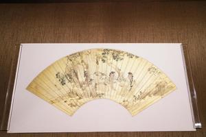 探桂仕女 扇页