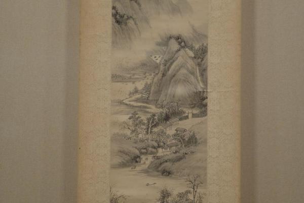 山村过雨图轴
