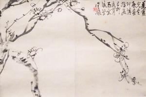 梅花图页之一，梅花图页之二