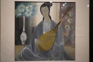 琵琶仕女