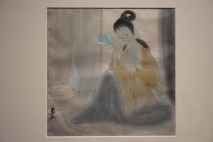 莲花仕女